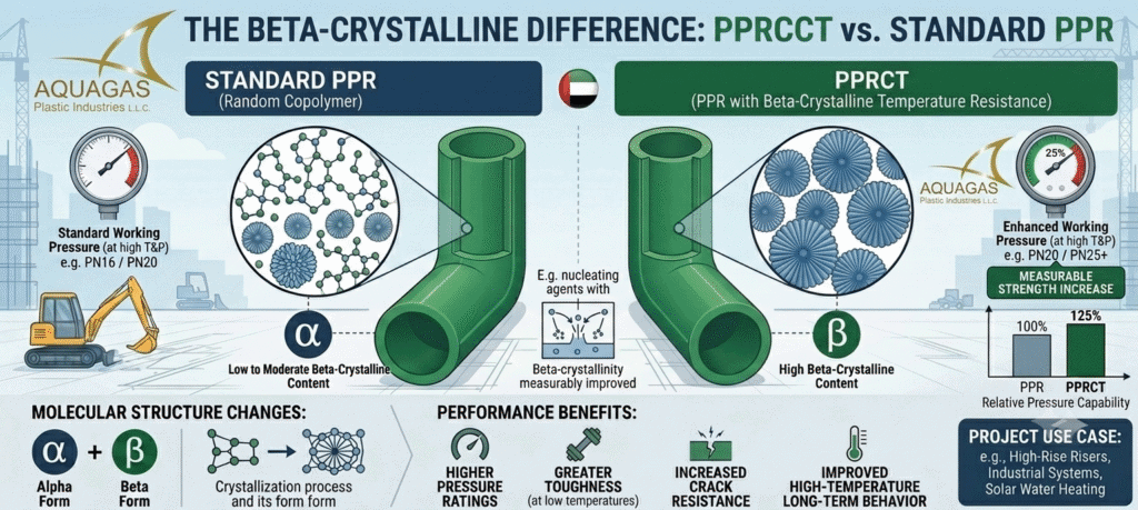 The Beta-Crystalline Difference: What Actually Makes PPRCT Pipe Stronger Than Standard PPR