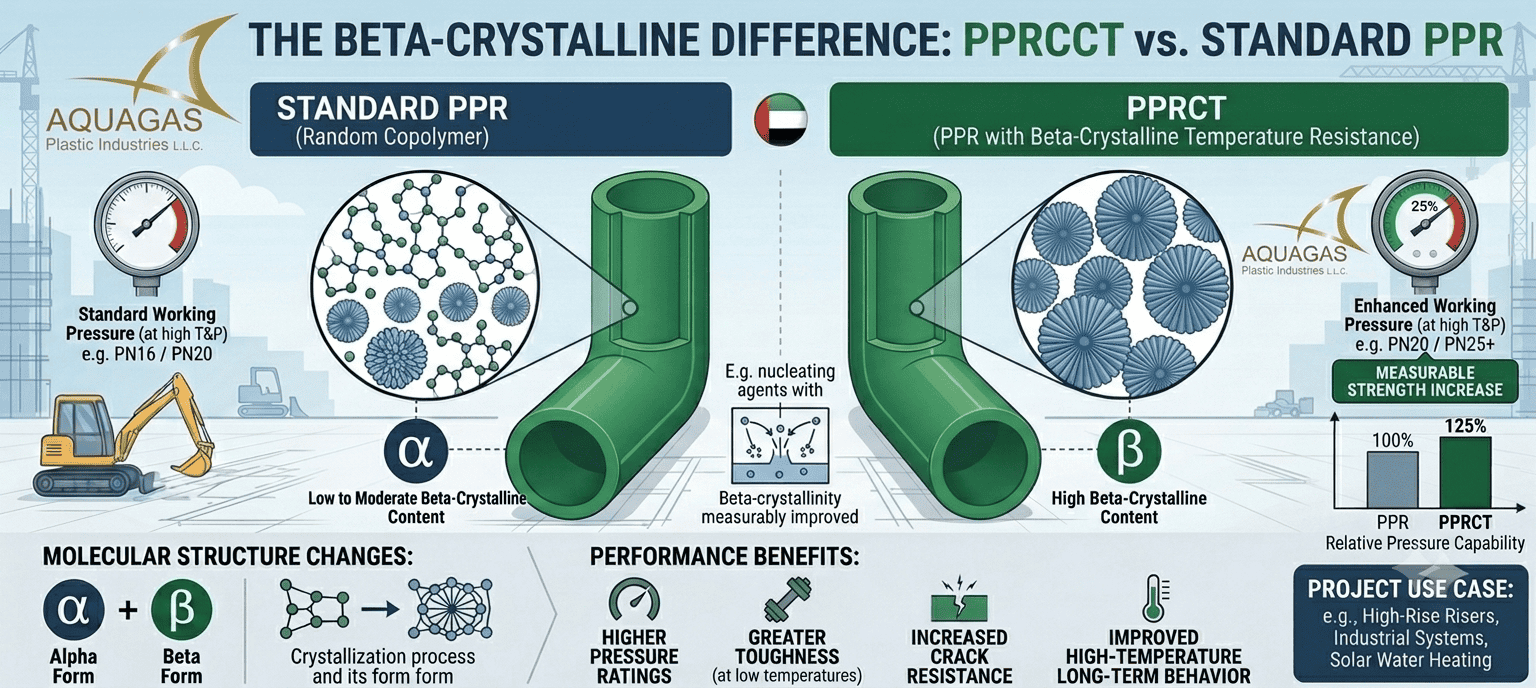 The Beta-Crystalline Difference: What Actually Makes PPRCT Pipe Stronger Than Standard PPR
