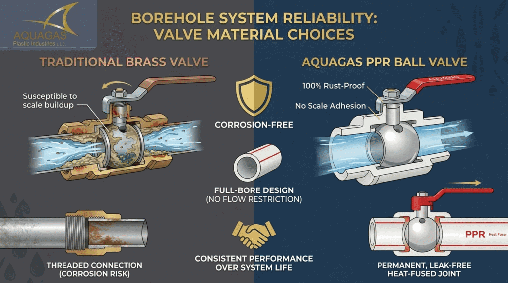 PPR Ball Valves vs Brass for Kenya Boreholes | Aquagas