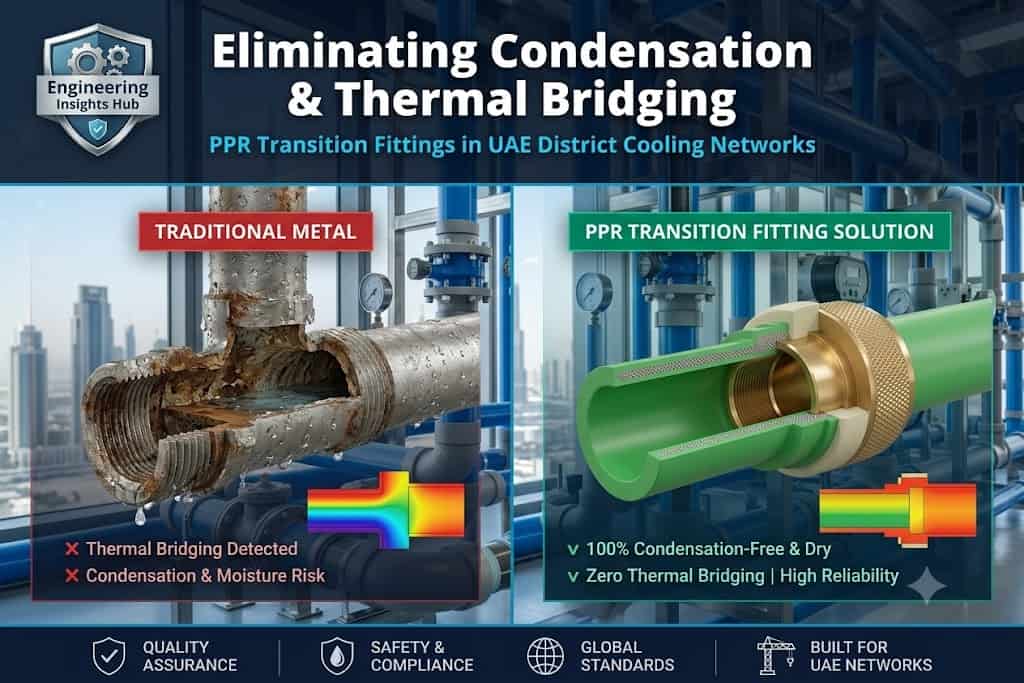 Eliminating Condensation and Thermal Bridging: PPR Transition Fittings in UAE District Cooling Networks