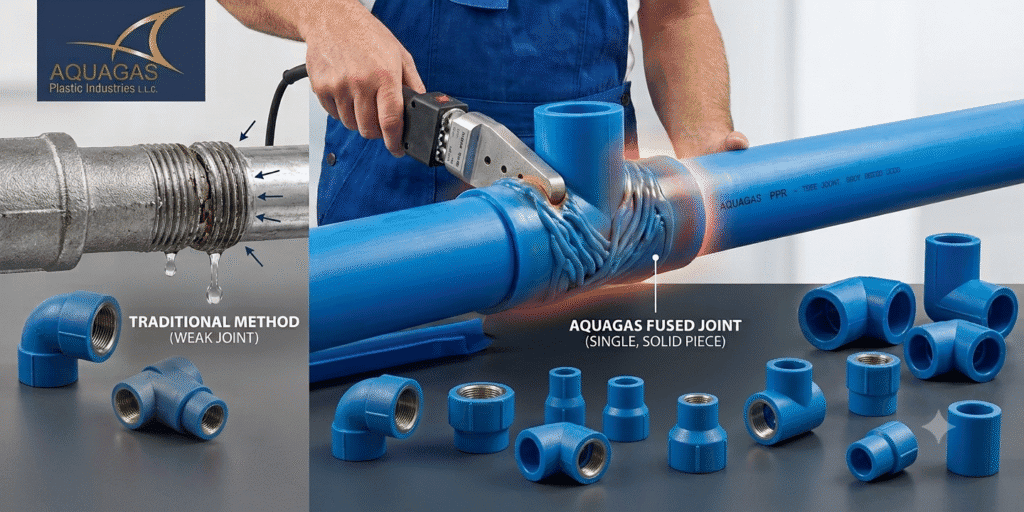 Why Pipe Joints Leak: Fusion PPR Fitting Solution | Aquagas