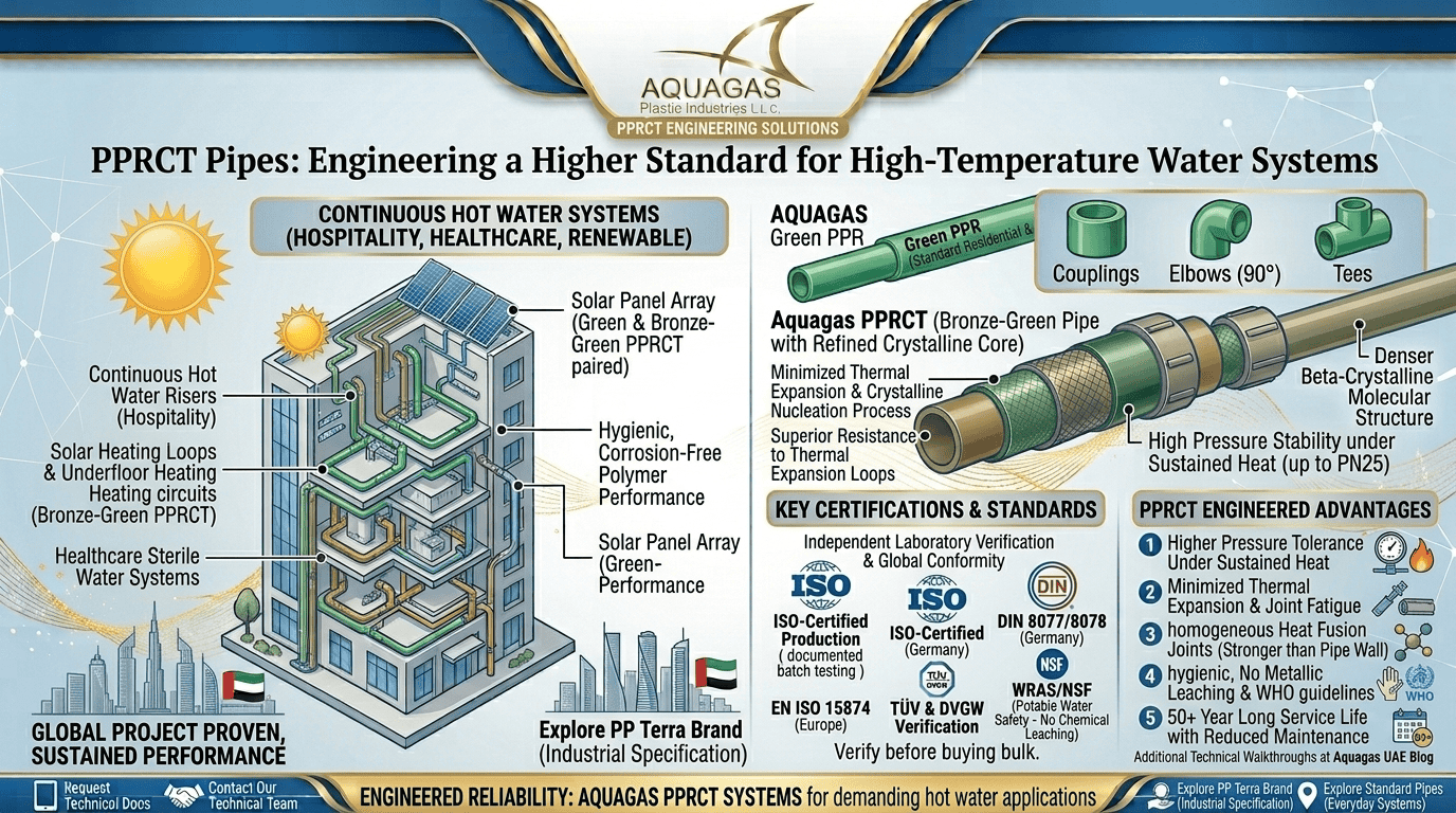 PPRCT Pipes: Engineering a Higher Standard for High-Temperature Water Systems